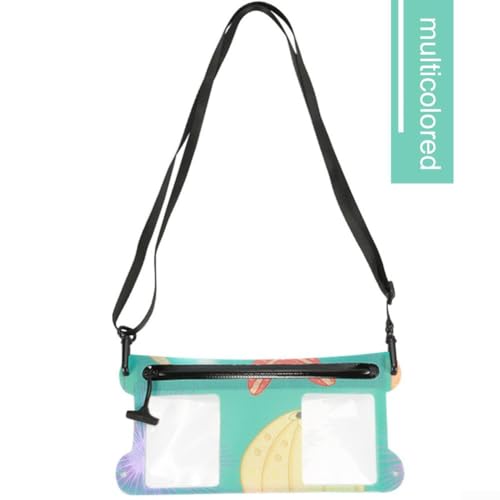 ComfyHarbor Wasserdichte Handy-Tasche für Strand, wasserdichte Handyhalterung, luftdichter Reißverschluss, komfortables Design für 9,4 bis 17,8 cm (3,7 bis 7 Zoll) Geräte (bunt) von ComfyHarbor