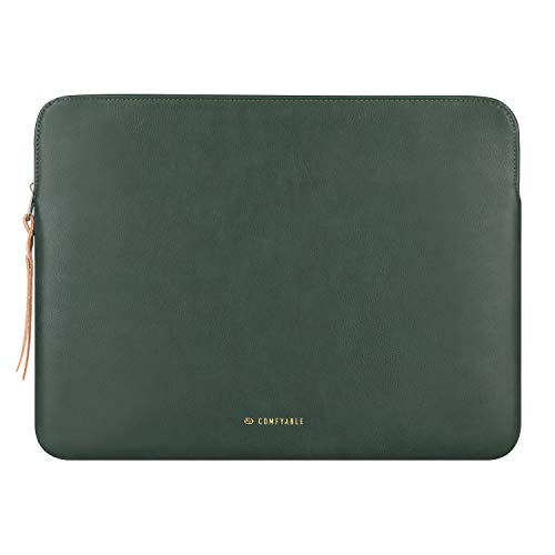 Comfyable Tablet Sleeve Compatible for 12.9 inch iPad Pro M2 2022 M1 2021 2020 with Magic/Smart Keyboard - PU Leather Waterproof Slim Protective Cover Case with Pencil Holder- Midnight Green von Comfyable