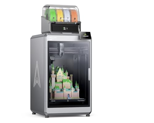 3D-Drucker, K2 Plus Combo, Mehrfarbendruck mit CFS, 600 mm/s Druckgeschwindigkeit, Schrittmotorsystem, 350 °C Hochtemperatur-Extruder-Bauvolumen mit Direktantrieb von Comgrow