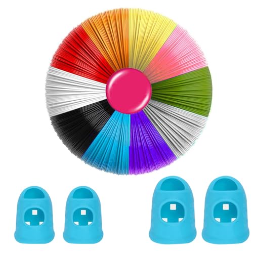 3D Stift Filament 1,75 mm PLA, 3D Pen Filament 10 Farben, je 5M - Stift Farben Packung für Kinder & Erwachsene, Zubehör, PLA Packung, Drucker Kompatibel mit 3D Drucker stift von Comioke