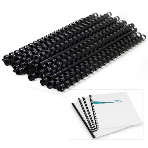 Binderücken für Plastikbindung,12mm Durchmesser,Spiralbinderücken,Spiralbinderücken Set,Kunststoff Bindekämme,Schwarz,Packung mit 100 Stück,Bindekämme Aus Kunststoff,Plastikbinderücken,Bindekämme Binderücken für Plastikbindung,12mm Durchmesser,Spiralbinderücken,Spiralbinderücken Set,Kunststoff Bindekämme,Schwarz,Packung mit 100 Stück,Bindekämme Aus Kunststoff,Plastikbinderücken,Bindekämme von Comioke