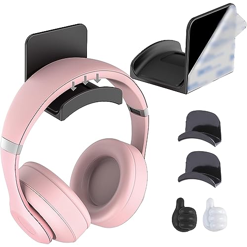 Comioke Universal Kopfhörer Halter mit starkem Klebeband -Premium Headset Halterung Wandhalterung TPU, Kopfhörer Haken,Multifunktional Ohrhörer Aufhänger zum Schreibtisch, Wand,Schwarz*2 Comioke Universal Kopfhörer Halter mit starkem Klebeband -Premium Headset Halterung Wandhalterung TPU, Kopfhörer Haken,Multifunktional Ohrhörer Aufhänger zum Schreibtisch, Wand,Schwarz*2 von Comioke