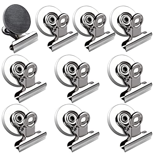 Magnetische Clips, Kühlschrankmagnet Clips, 10 Stück Magnete Mit Klammern, Magnetische Metall Klammer, Magnetclips, Whiteboard Magnete Klammer, Magnetclips Metall, Magnet Clip, Magnetklammern von Comioke