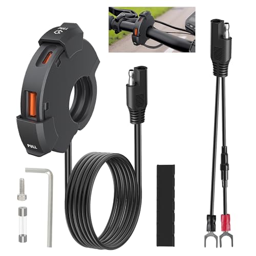 Comius Sharp 48W USB C Steckdose, 12V Motorrad Telefon Ladegerät QC3.0 USB-A und PD Type-C, IP65 Wasserdichter Buchse für DC 12V/ 24V Motorrad/Boot/Beachbikes Comius Sharp 48W USB C Steckdose, 12V Motorrad Telefon Ladegerät QC3.0 USB-A und PD Type-C, IP65 Wasserdichter Buchse für DC 12V/ 24V Motorrad/Boot/Beachbikes von Comius Sharp