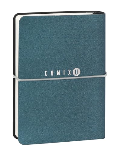 COMIX U YOURSELF – Tageskalender Mini 2025-2026, Tagebuch 16 Monate, mit weichem Einband, Thermoband, Gummiband und 448 Seiten, ideal für Schule und Universität, 11 x 15,3 cm, Blau COMIX U YOURSELF – Tageskalender Mini 2025-2026, Tagebuch 16 Monate, mit weichem Einband, Thermoband, Gummiband und 448 Seiten, ideal für Schule und Universität, 11 x 15,3 cm, Blau von Comix