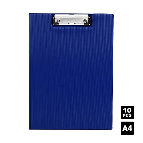 Comix A4 Durable Standard Foldover Clipboard Folder Packung mit 10-TR19 (Blau) von Comix
