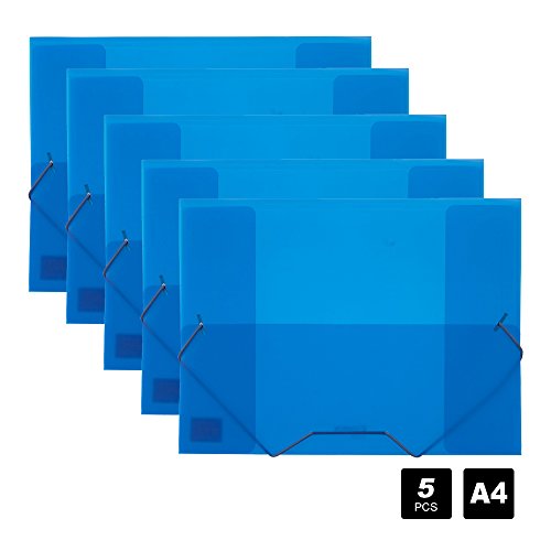 Comix A4 Elastic Folder Ducument Kuvert Folder Pack 5-A1295 (Blau) von Comix