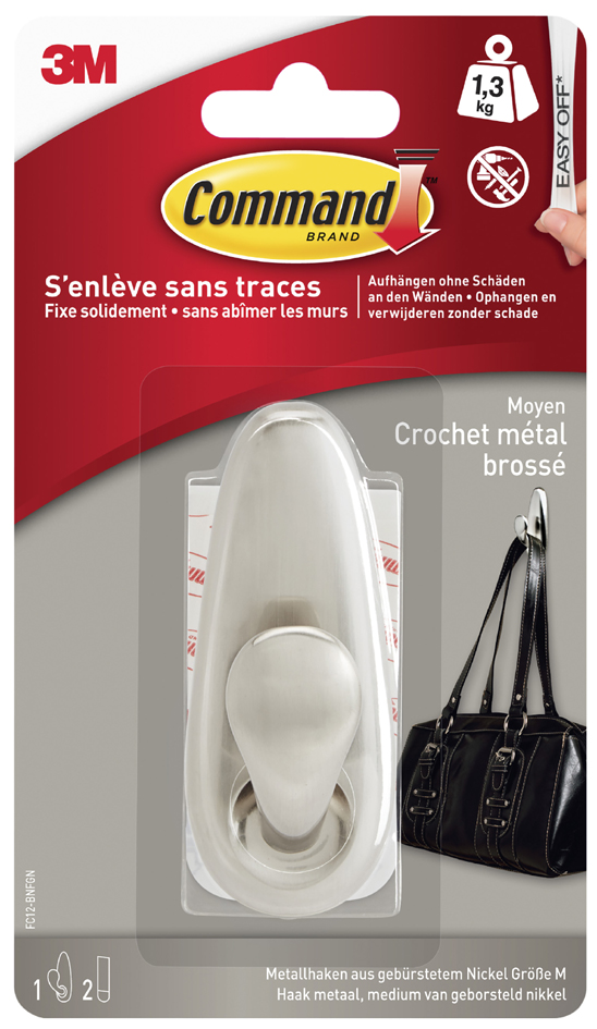 3M Command Metall-Haken , Classic, , Größe: M, silber 3M Command Metall-Haken , Classic, , Größe: M, silber von Command