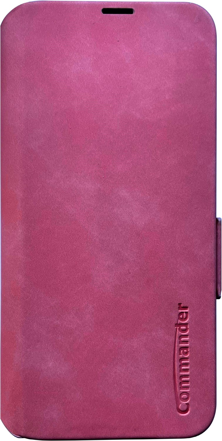 Book Case Elite für iPhone 15 Plus Fuchsia Red von Commander