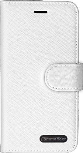 Commander Book CASE Elite Cross White für Samsung A715 Galaxy A71 von Commander