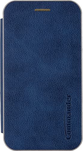 Commander Curve Book Case Deluxe für Apple iPhone 14 Pro Elegant Royal Blue von Commander
