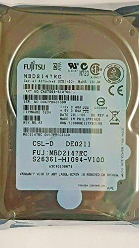 Compaq 147 GB SAS Fujitsu MBD2147RC 2,5" Festplatte von Compaq