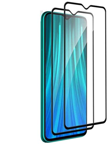 KIT n.2 Film Glass kompatibel für XIAOMI REDMI Note 8 PRO Film Glass Full Touch Screen TEMPERATERATO Display 9H Kratzfest (schwarzer Rahmen) von Compatibile