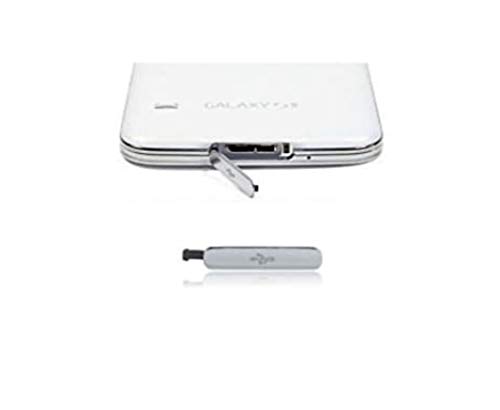 Notebook Cover Silver Schutz Stopfen Tür Rahmen Eingang USB für Samsung Galaxy S5 G900 F I9600 von Compatibile
