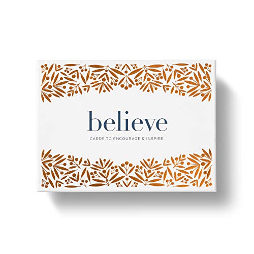 Compendium Believe Boxed Notizkarten-Set: Karten zum Ermutigen und Inspirieren – 12 leere Karten (je 3 von 4 Designs) mit bedruckten Umschlägen von Compendium