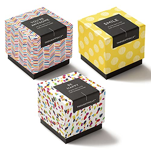 Compendium ThoughtFulls Pop-Open-Karten, 3er-Pack – You're Awesome, Smile, Be Happy | 90 Pop-Open-Karten, jeweils mit einer anderen Nachricht im Inneren von Compendium