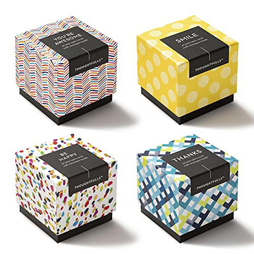 Compendium ThoughtFulls Pop-Open-Karten – 4er-Pack You're Awesome, Smile, Be Happy, Thanks – 120 Pop-Open-Karten, jeweils mit einer anderen Nachricht im Inneren Compendium ThoughtFulls Pop-Open-Karten – 4er-Pack You're Awesome, Smile, Be Happy, Thanks – 120 Pop-Open-Karten, jeweils mit einer anderen Nachricht im Inneren von Compendium