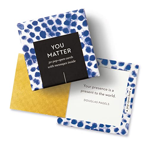 Compendium ThoughtFulls Pop-Open-Karten – You Matter – 30 Pop-Open-Karten, jeweils mit einer anderen inspirierenden Botschaft im Inneren von Compendium