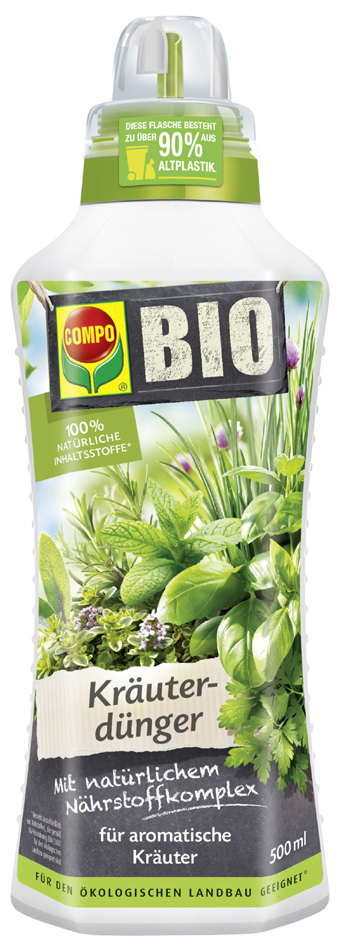 COMPO BIO Kräuterdünger, 500 ml Dosierflasche von Compo