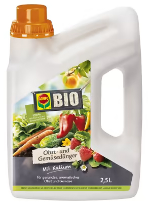 COMPO BIO Obst- und Gemüsedünger, 2,5 Liter von Compo