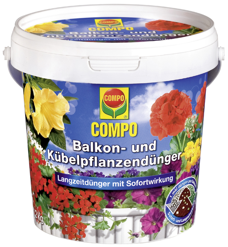 COMPO Balkon- und Kübelpflanzendünger, 1,2 kg Eimer von Compo
