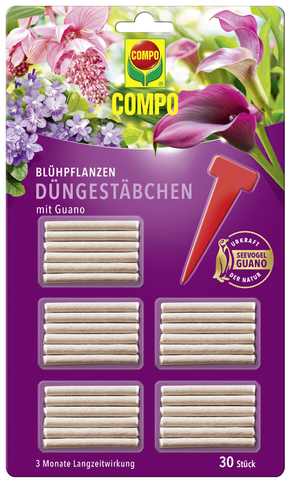 COMPO Blühpflanzen Düngestäbchen mit Guano von Compo