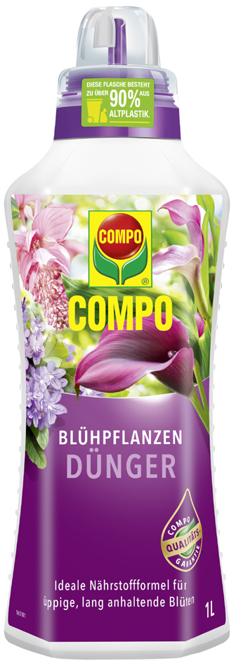 COMPO Blühpflanzendünger, 1 Liter Dosierflasche von Compo