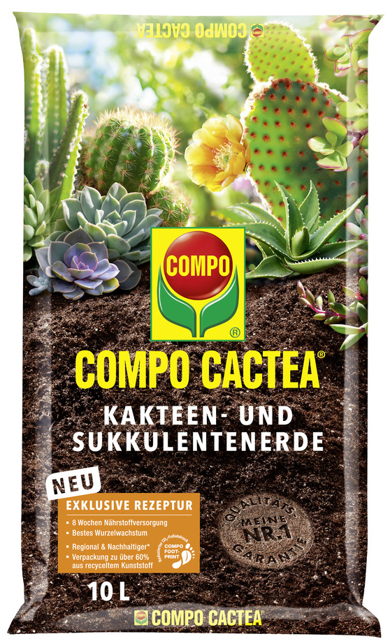 COMPO CACTEA Kakteen- und Sukkulentenerde, 10 Liter von Compo
