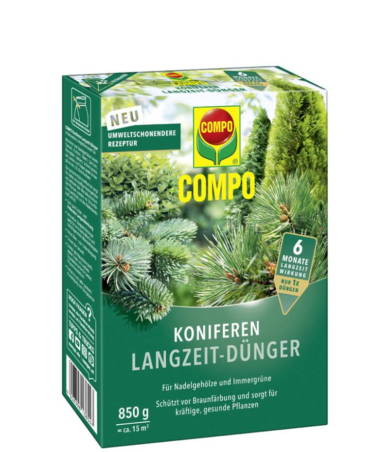 COMPO Koniferen Langzeit-Dünger, 850 g von Compo