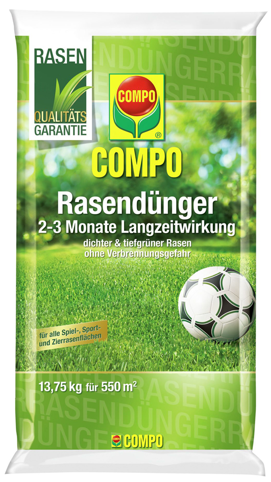 COMPO Rasendünger mit Langzeitwirkung, 13,75 kg für 550 qm von Compo