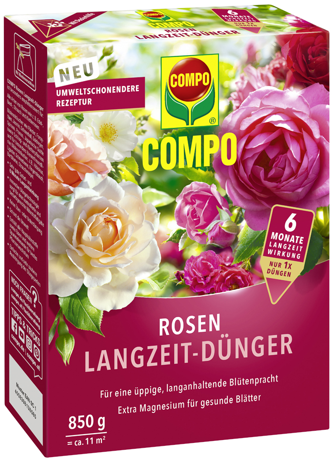 COMPO Rosen Langzeit-Dünger, 850 g von Compo