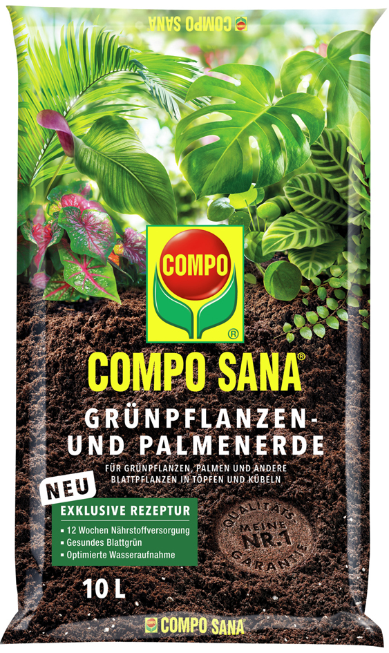 COMPO SANA Grünpflanzen- und Palmenerde, 5 Liter von Compo