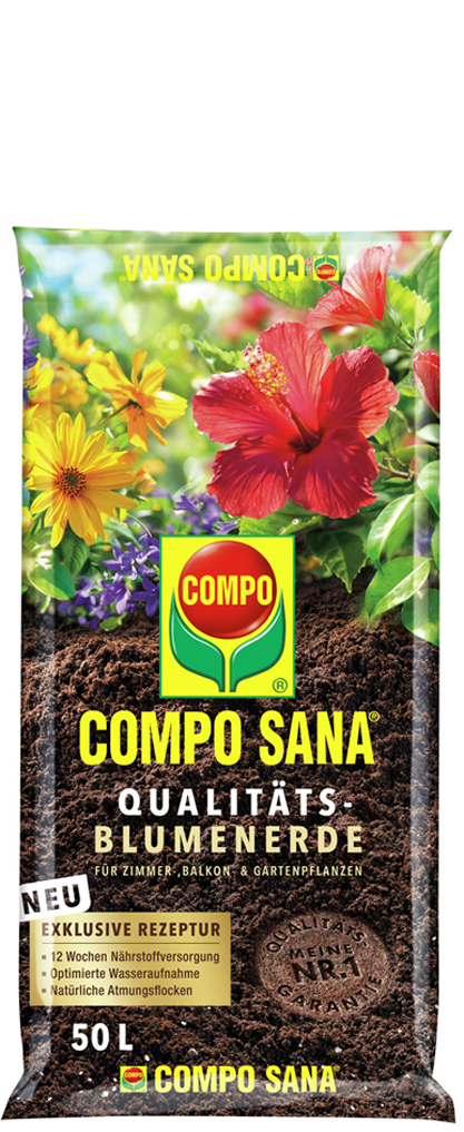 COMPO SANA Qualitäts-Blumenerde, 50 Liter von Compo