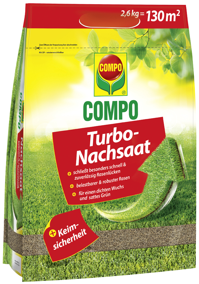 COMPO Turbo-Nachsaat, 2,6 kg für 130 qm von Compo