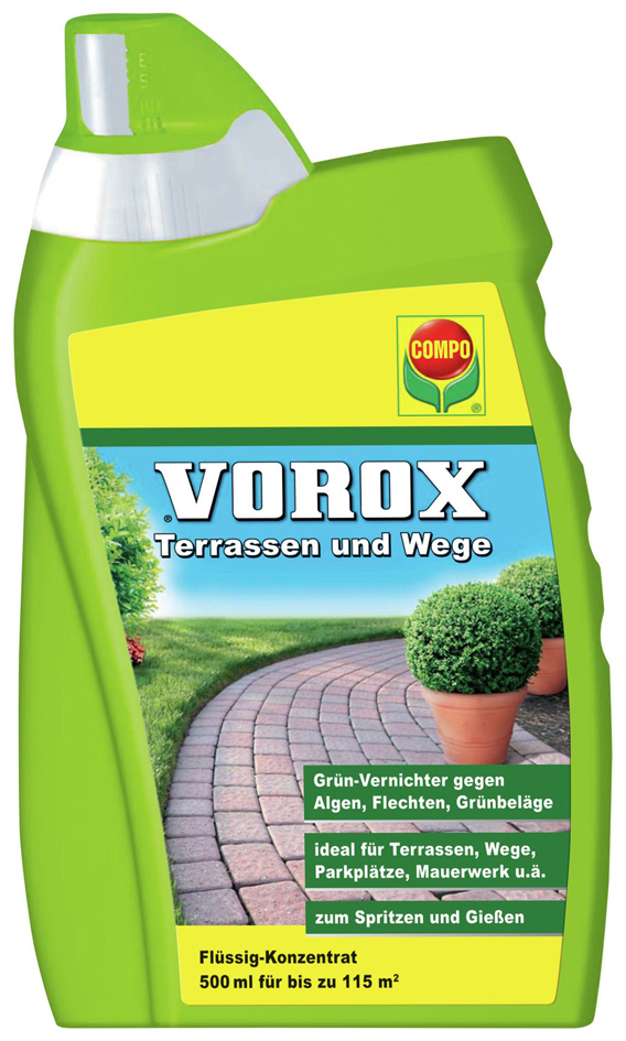 COMPO VOROX Terrassen und Wege, 500 ml Flasche von Compo