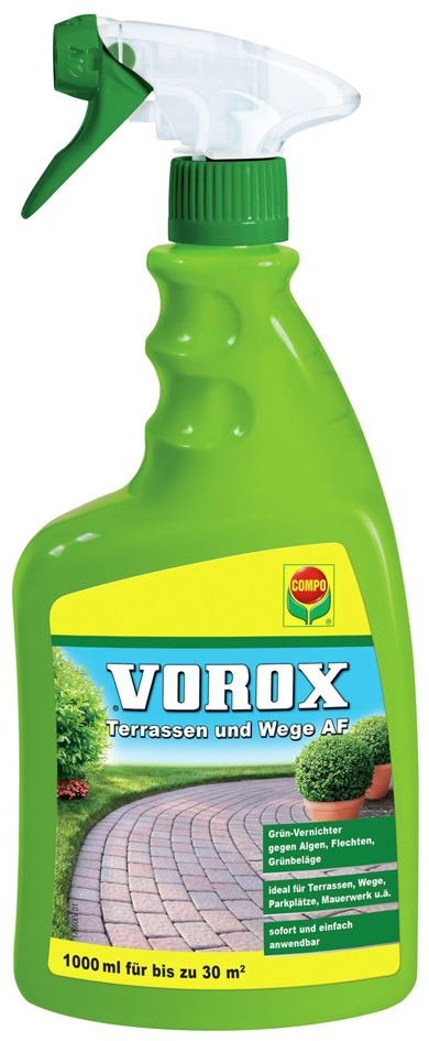 COMPO VOROX Terrassen und Wege AF, 1 Liter Sprühflasche von Compo