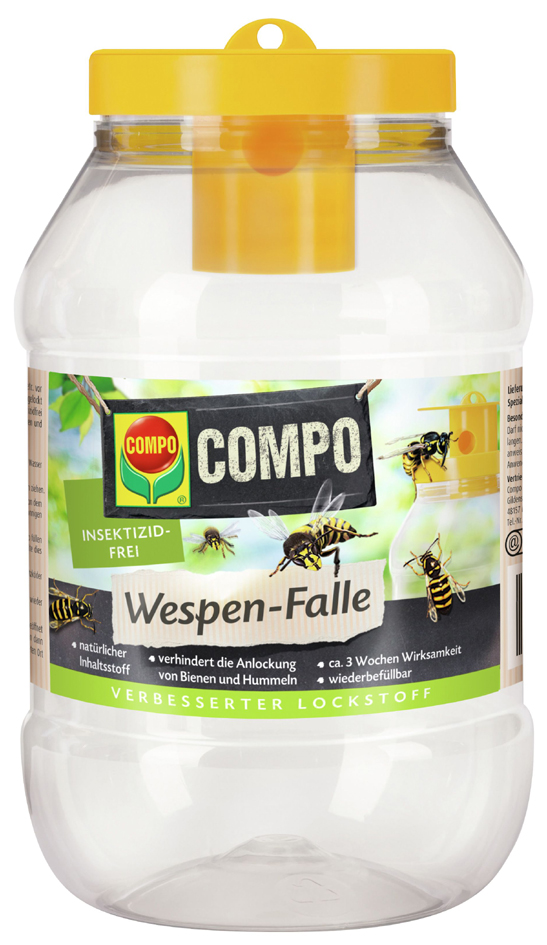 COMPO Wespenfalle, wiederbefüllbar, inkl. 1 Köder von Compo