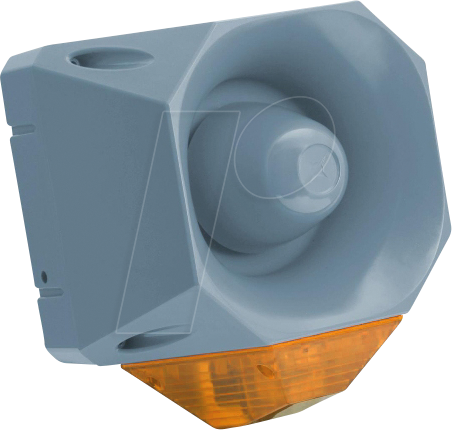 ASMSB230GAL - Asserta Midi AV, grau, gelbe Linse, 230V AC von Compro