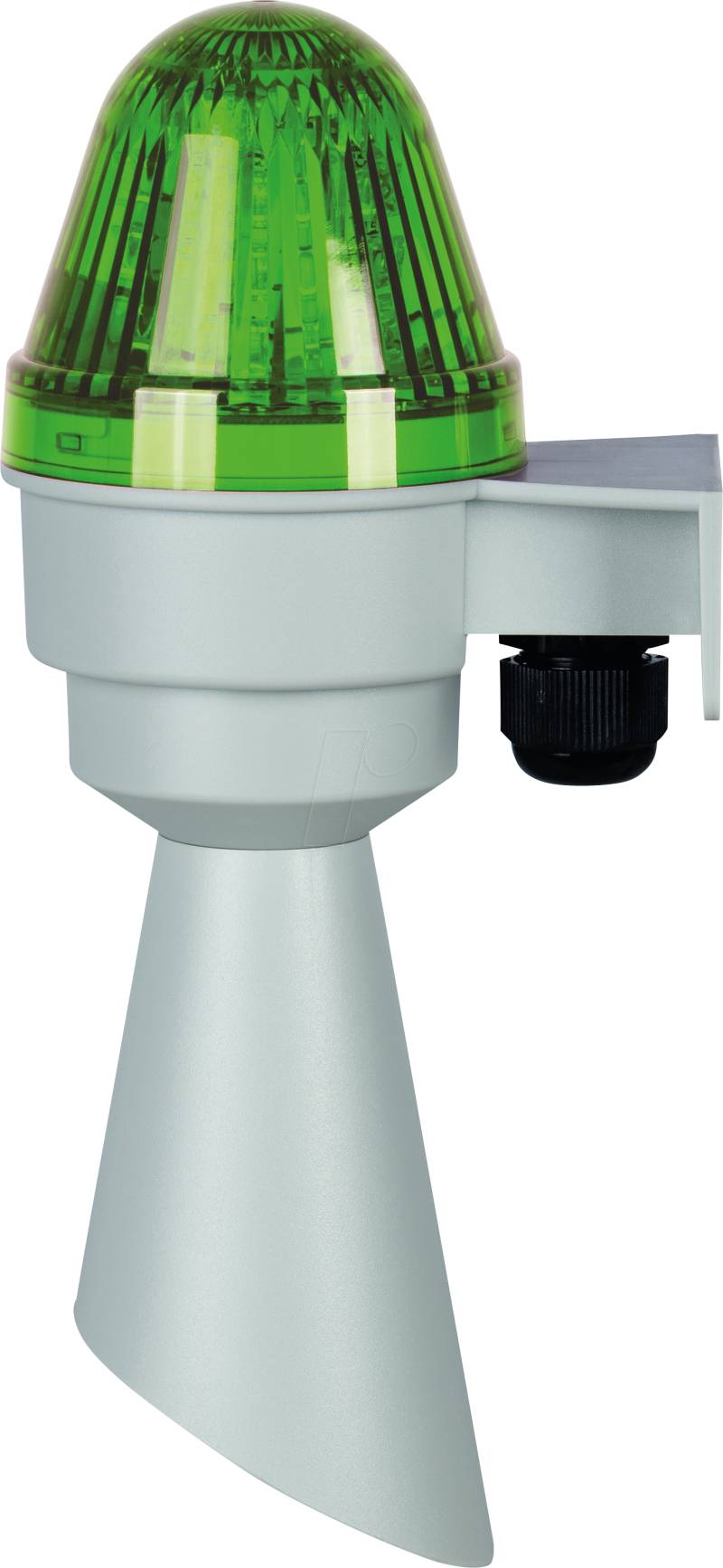 COBLHP582GT230GL - Kleinhupe, mit Trichter, grau, grüne Linse, 230V AC von Compro