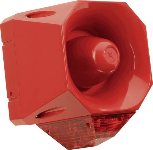 ComPro Kombi-Signalgeber Asserta AV Rot Blitzlicht, Dauerton 24 V/DC 120 dB von Compro