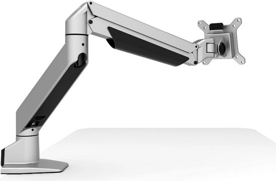 Compulocks Reach Space iPad Mini 8.3 Monitor Arm - Befestigungskit (Gelenkarm, Gehäuse) - für Tablett - verriegelbar - hochwertiges Aluminium - Schwarz, Silber - Bildschirmgröße: 21,1 cm (8.3) - auf Konsole montierbar, Tischmontage (660REACH830IPMSB) von Compulocks