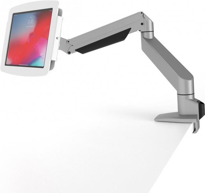 Compulocks Space Reach iPad Adjustable Articulating Mount - Befestigungskit (Gelenkarm, Gehäuse) - für Tablett (einstellbarer Arm) - verriegelbar - hochwertiges Aluminium - weiß - Bildschirmgröße: 25.9 cm (10.2) - für Apple 10.2  iPad (7. Generation, 8. Generation) von Compulocks