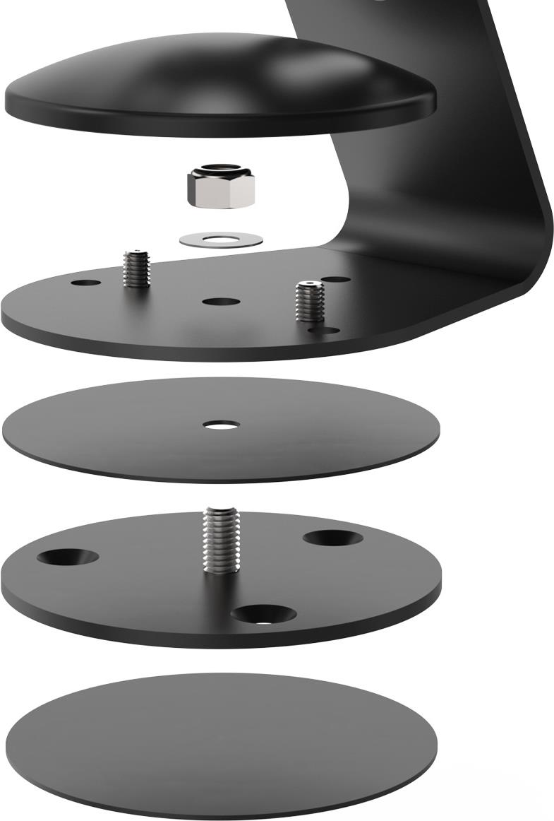 Compulocks Swivel Base for Core Stand - Drehelement - Schwarz - Standfußmontage (SWBB) von Compulocks