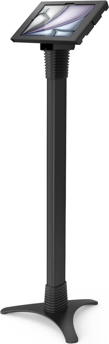 Compulocks iPad Air M2 11 (2024), Apex Enclosure Portable Floor Stand - Gehäuse - tragbar - für Tablett - verriegelbar - hochwertiges Aluminium, Metallrahmen - Schwarz - Bildschirmgröße: 27.9 cm (11) - Montageschnittstelle: 100 x 100 mm - Bodenaufstellu (147B11APXB) von Compulocks