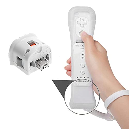 Wii Motion Plus Adapter Sensor Accelerator Aufsatz für Nintendo Wii/Wii U Controller, Weiß von ConBlom