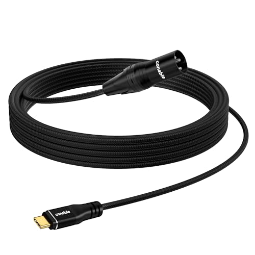 USB C auf XLR Kabel, 7,6 m, unidirektionales USB Typ C auf XLR Stecker, Ausgang, Stereokabel, Nylon-Ummantelung, Smart-Chip, für Verstärker, Lautsprecher, Mischkonsole USB C auf XLR Kabel, 7,6 m, unidirektionales USB Typ C auf XLR Stecker, Ausgang, Stereokabel, Nylon-Ummantelung, Smart-Chip, für Verstärker, Lautsprecher, Mischkonsole von Conable