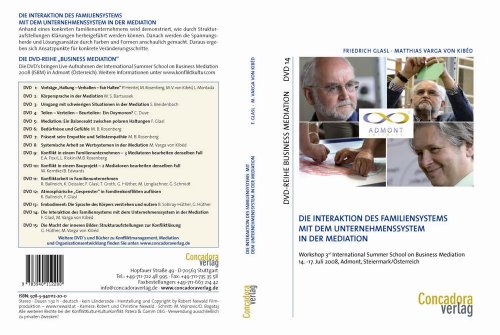 Die Interaktion des Familiensystems mit dem Unternehmenssystem in der Mediation: DVD-Reihe Business Mediation: DVD 14 von Concadora Verlag in der Concadora GmbH