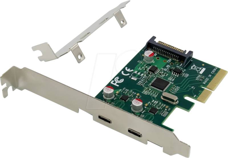 CON EMRICK07G - PCIe x4 > 2x extern USB 3.1 C von Conceptronic