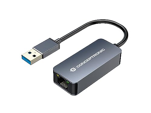 CONCEPTRONIC ABBY12G 2,5G Ethernet USB 3.0 Adapter, Wake-on-LAN, kompatibel mit Nintendo Switch von Conceptronic