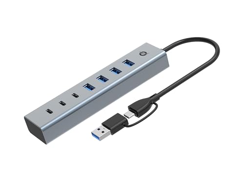 CONCEPTRONIC HUBBIES20G 7-Port USB 3.2 Gen 1 Hub, 5Gbps, USB-C x 3, USB-A x 4 CONCEPTRONIC HUBBIES20G 7-Port USB 3.2 Gen 1 Hub, 5Gbps, USB-C x 3, USB-A x 4 von Conceptronic